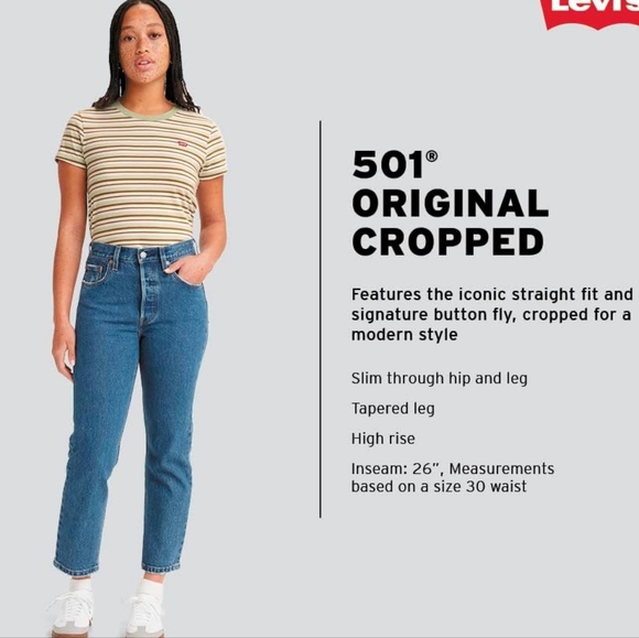 levis 501 cropped jeans - Picture 4 of 4